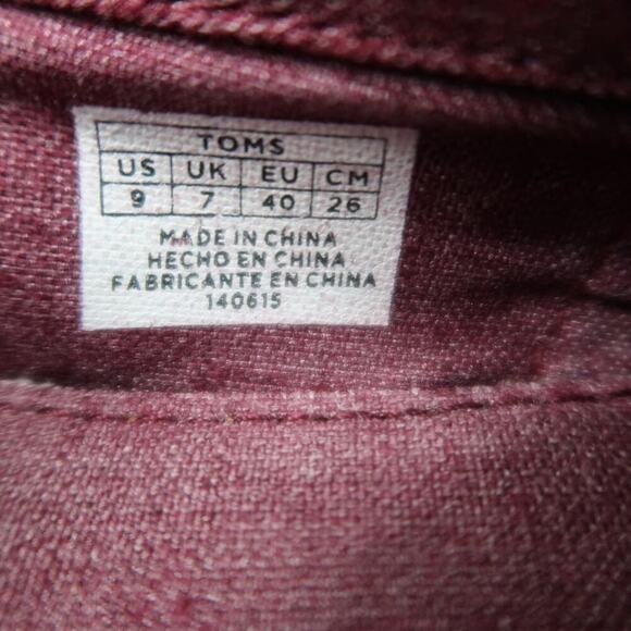 Toms Shoes Womens 9 Flat Slip On Casual Alpargatas Loafer Comfort Boho Lifestyle - Picture 14 of 14